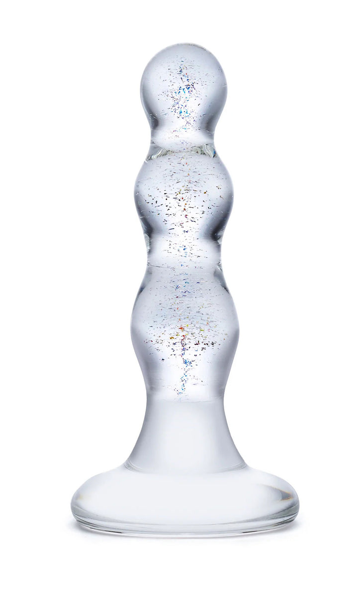 "Triple Play Beaded Butt Plug GLAS-15"