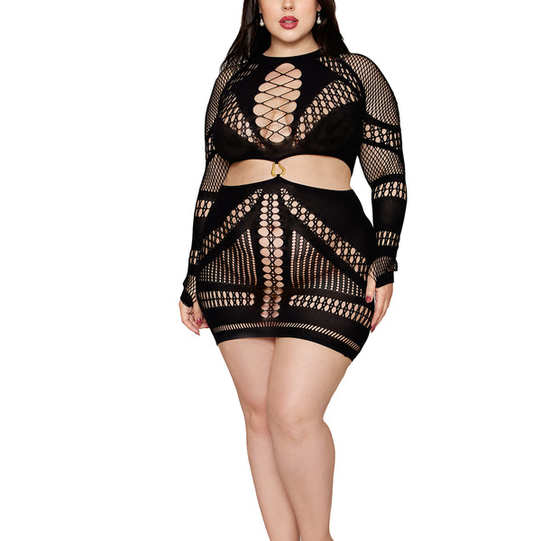 "Chemise Dmnd - Queen Size - Black DG-13675XBKQS"
