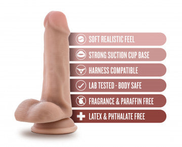 Dr. Skin - Dr. Jeffrey - 6.5 Inch Dildo With Balls - Tan