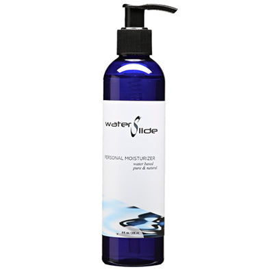 Bottle of Water Slide Personal Lubricant 1 oz vegan water-based formula on a white background