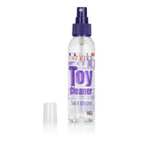 White spray bottle of Universal Toy Cleaner – 4.3 fl oz with clear label and transparent nozzle.
