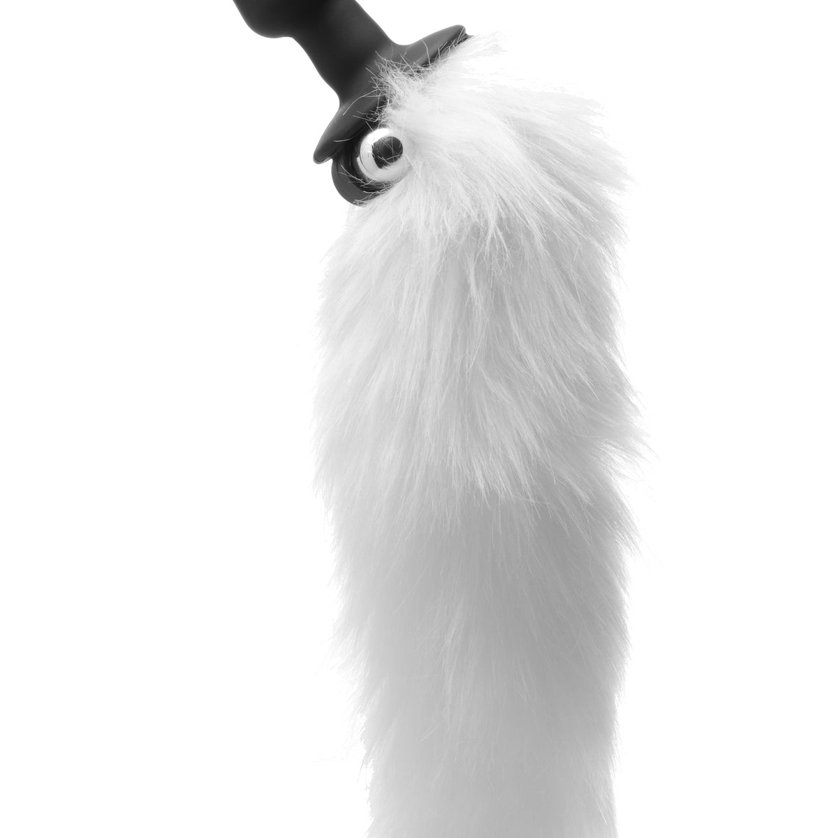 "White Fox Tail Vibrating Anal Plug FR-AE179"