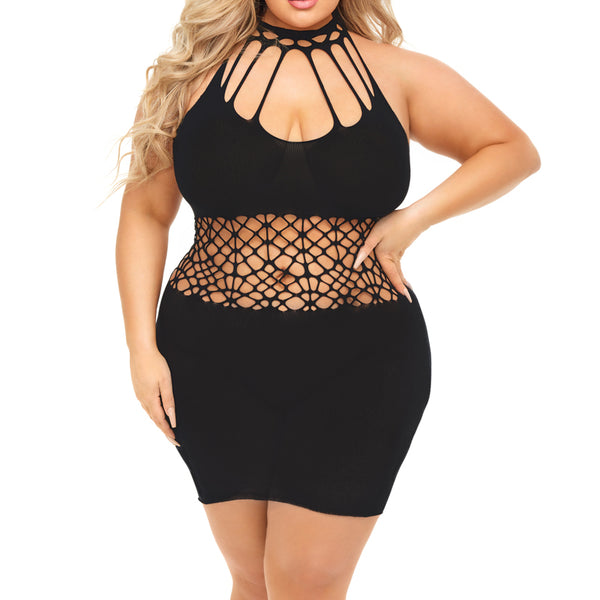 "Rich B Phase Dress - Queen Size - Black PKL-25123XBLKQ"